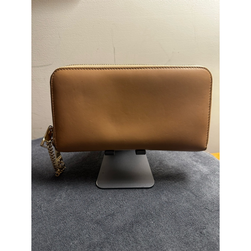 Chloé Yellow & Tan Leather Colorblock Long Zip Wallet - Picture 14 of 14